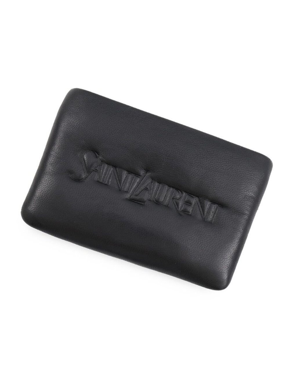 Saint Laurent Paris Coin Purse Logo Leather Wallet Black